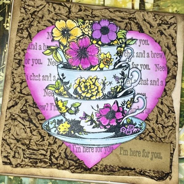 IndigoBlu - Gummistempel Set "Time for Tea" A6 Rubber Stamp