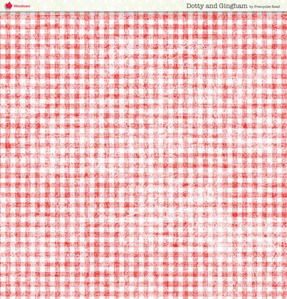 Woodware - Designpapier "Dotty And Gingham " Paper Pad 8x8 Inch - 24 Bogen 