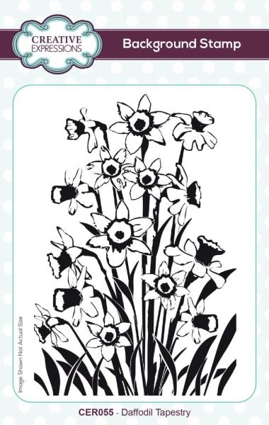 Creative Expressions - Gummistempel A6 "Daffodil Tapestry" Rubber Stamp