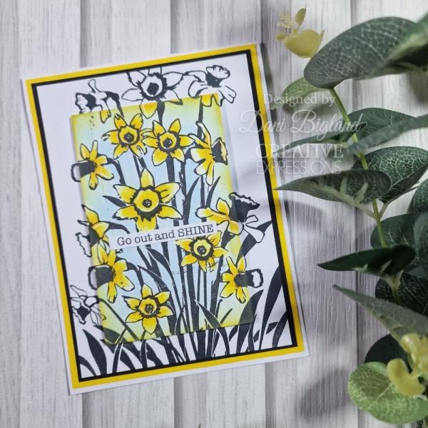 Creative Expressions - Gummistempel A6 "Daffodil Tapestry" Rubber Stamp