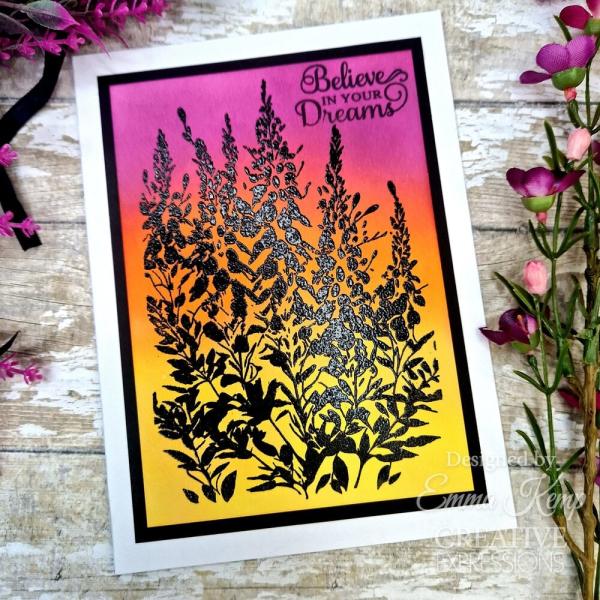 Creative Expressions - Gummistempel A6 "Foxglove Garden" Rubber Stamp