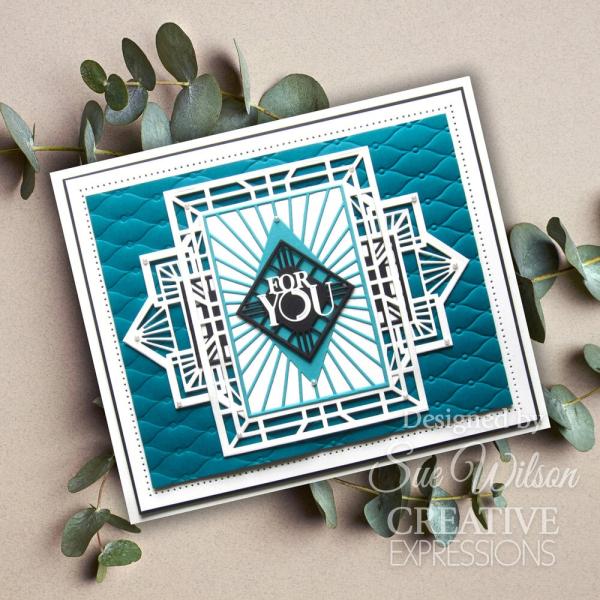 Creative Expressions - Stanzschablone "Art Deco Dazzling Diamonds" Craft Dies Design by Sue Wilson