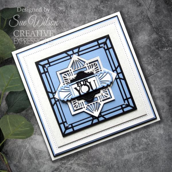 Creative Expressions - Stanzschablone "Art Deco Dazzling Diamonds" Craft Dies Design by Sue Wilson