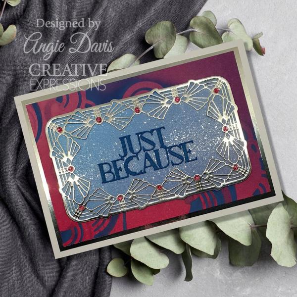 Creative Expressions - Stanzschablone "Art Deco Elegant Fanfare" Craft Dies Design by Sue Wilson