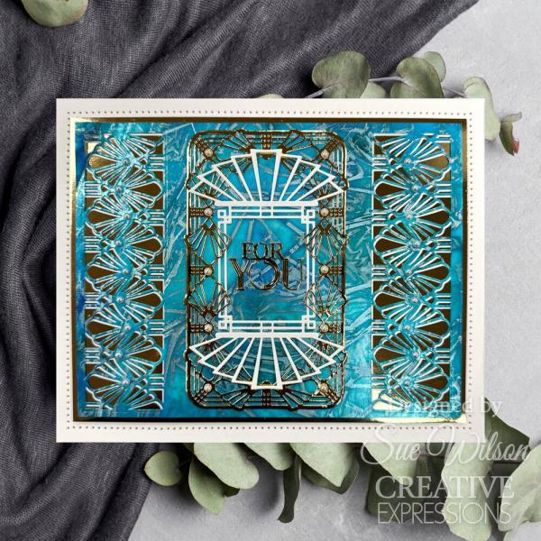 Creative Expressions - Stanzschablone "Art Deco Elegant Fanfare" Craft Dies Design by Sue Wilson