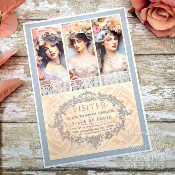 Creative Expressions - Stempelset "Victorian" Clear Stamps 6x8 Inch Design by Taylor Made Journals