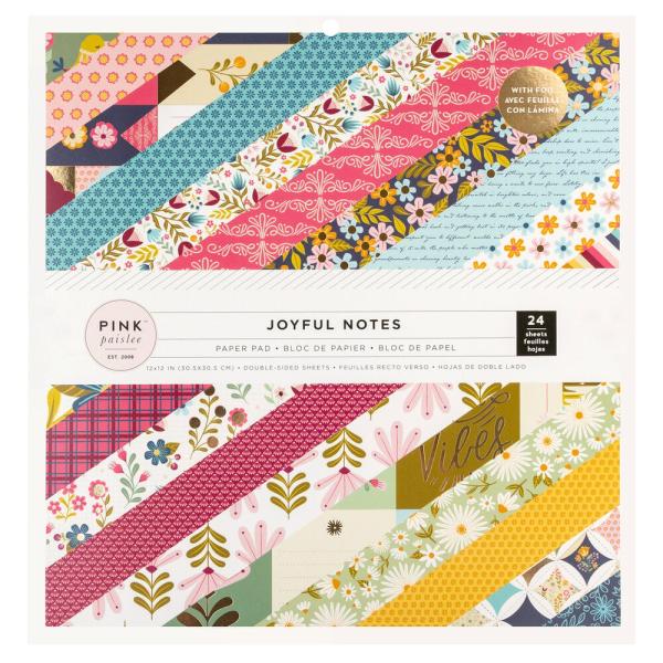 American Crafts - Designpapier "Joyful Notes" Paper Pack 12x12 Inch - 24 Bogen