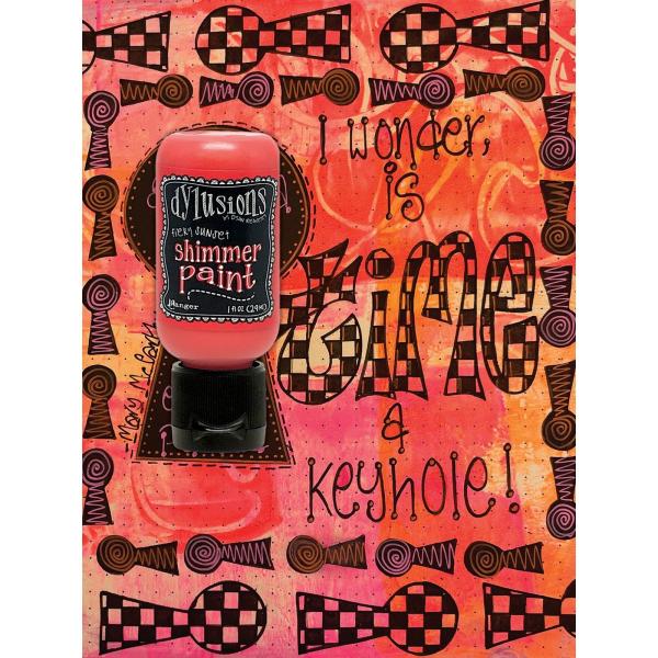 Ranger - Dylusions Flip Cap Paint Shimmer "Fiery Sunset" 29ml