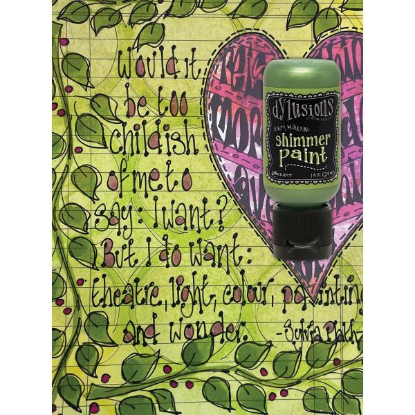 Ranger - Dylusions Flip Cap Paint Shimmer "Dirty Martini" 29ml