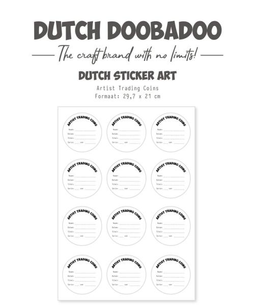 Dutch Doobadoo - Aufkleber "Artist Trading Coins" Sticker