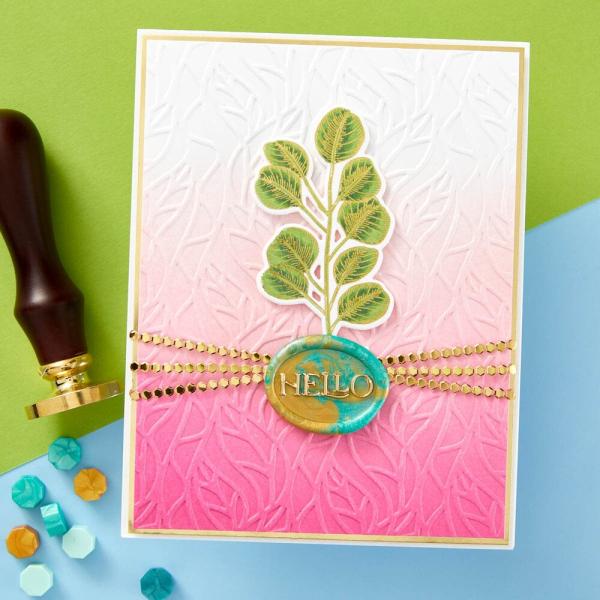 Spellbinders - Wachssiegel Stempel "Hello" Wax Seal Stamp