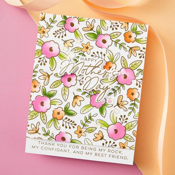 Spellbinders - Buchdrucktechnik "Floral Celebration" Press Plate