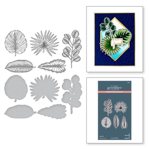 Spellbinders - Press Plate & Dies "Tropical Leaves"