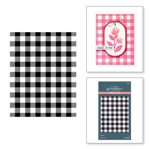 Spellbinders - Buchdrucktechnik "Buffalo Plaid" Press Plate