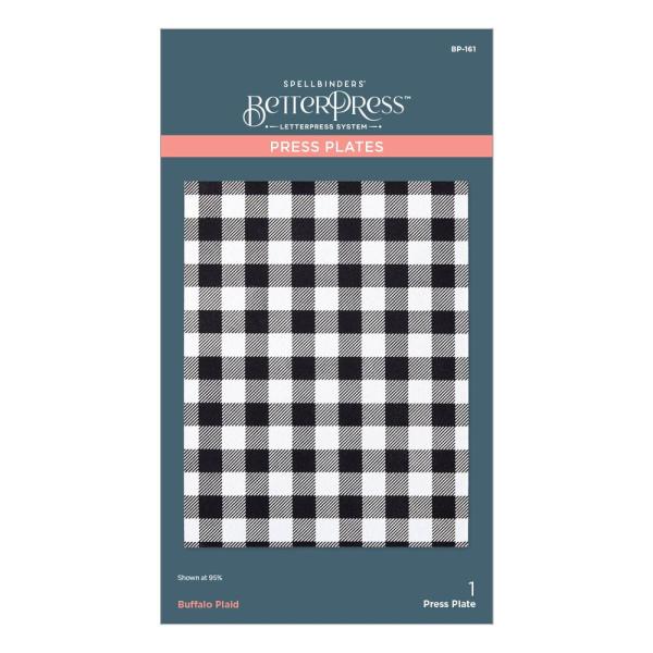 Spellbinders - Buchdrucktechnik "Buffalo Plaid" Press Plate