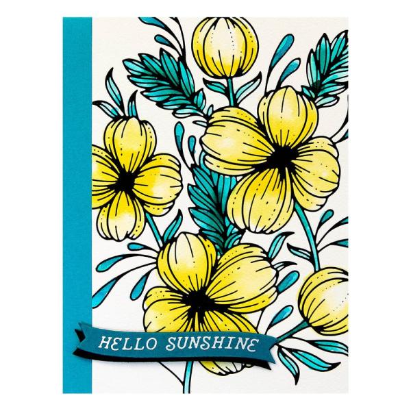 Spellbinders - Heißfolien-Platte "Glimmering Buttercups" Hot Foil Plate Glimmer