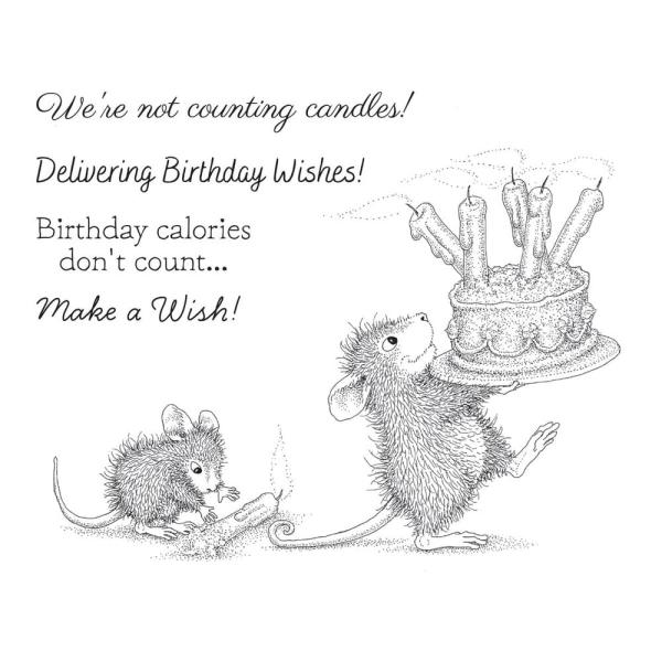 Spellbinders - Gummistempel Set "Birthday Wishes" Cling Stamp