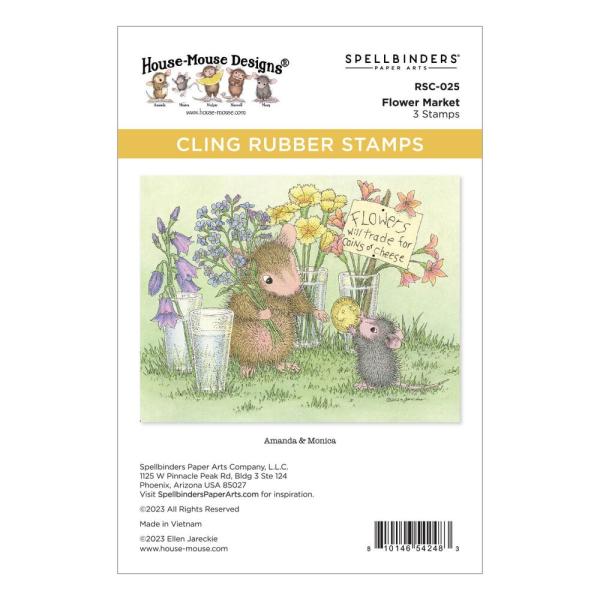 Spellbinders - Gummistempel Set "Flower Market" Cling Stamp