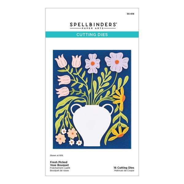 Spellbinders - Stanzschablone "Fresh Picked Vase Bouquet" Dies