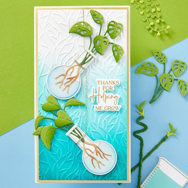 Spellbinders - Stempelset & Stanzschablone "Propagation Garden Sentiments" Clear Stamps & Dies