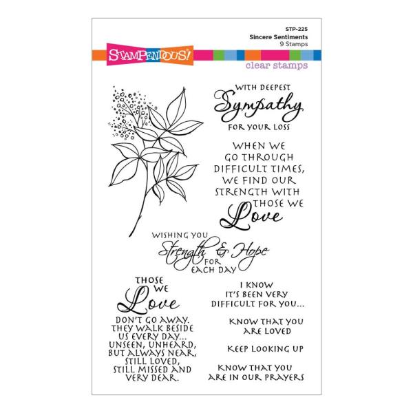 Stampendous - Stempelset "Sincere Sentiments" Clear Stamps