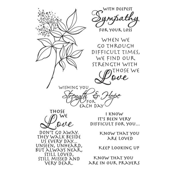 Stampendous - Stempelset "Sincere Sentiments" Clear Stamps