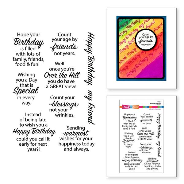 Stampendous - Stempelset "Birthday Messages" Clear Stamps