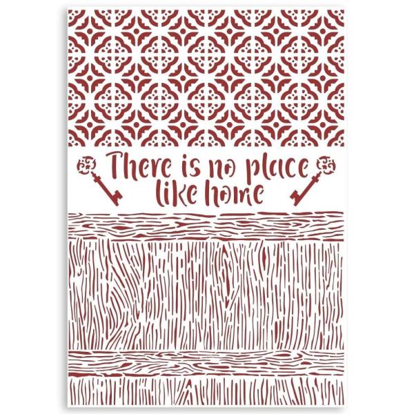 Stamperia - Schablone A4 "Casa Granada There Is No Place Like Home" Stencil