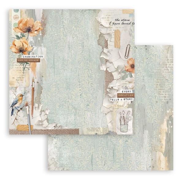 Stamperia - Designpapier "Create Happiness Secret Diary" Paper Pack 8x8 Inch - 10 Bogen