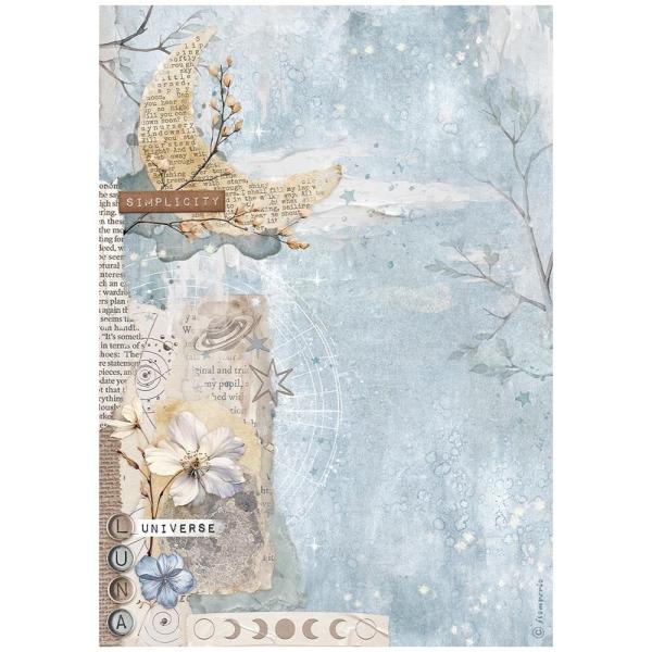 Stamperia - Decopatch Papier "Moon" Decoupage A4 - 6 Bogen  