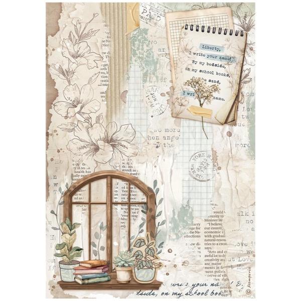 Stamperia - Decopatch Papier "Window" Decoupage A4 - 6 Bogen  