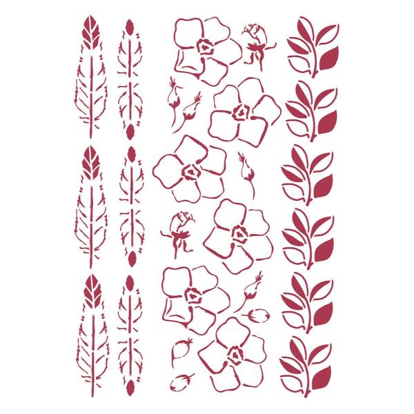 Stamperia - Schablone A4 "Romantic Christmas Borders" Stencil