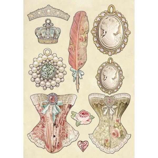 Stamperia - Holzteile A5 "Princess's Jewellery" Wooden Shapes