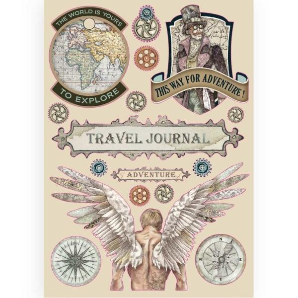 Stamperia - Holzteile A5 "Sir Vagabond Travel Journal" Wooden Shapes