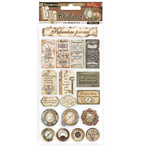 Stamperia - Aufkleber "Lady Vagabond Lifestyle Tickets" Chipboards