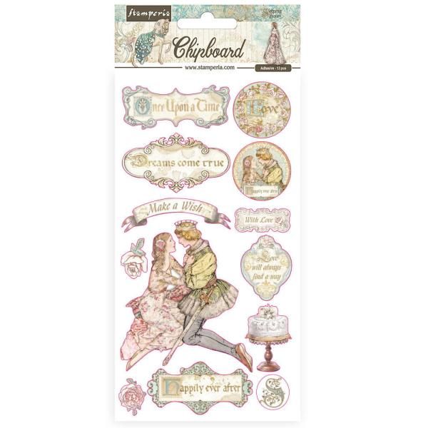 Stamperia - Aufkleber "Sleeping Beauty" Chipboards