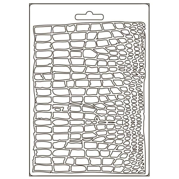 Stamperia - Gießform A5 "Savana Crocodile Pattern" Soft Mould 