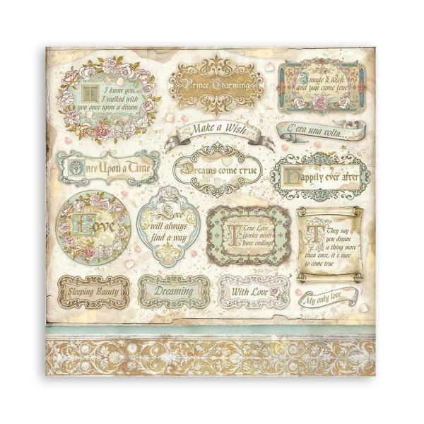 Stamperia - Designpapier "Sleeping Beauty" Paper Pack 6x6 Inch - 10 Bogen