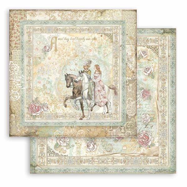 Stamperia - Designpapier "Sleeping Beauty" Paper Pack 6x6 Inch - 10 Bogen