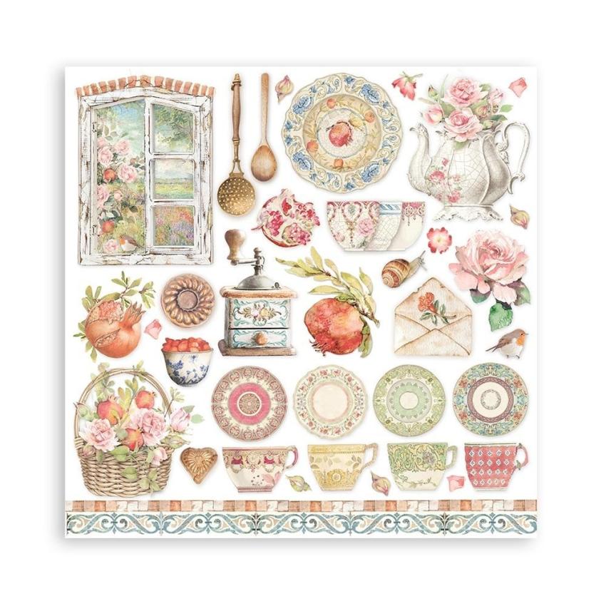 Stamperia - Designpapier "Casa Granada" Paper Pack 6x6 Inch - 10 Bogen