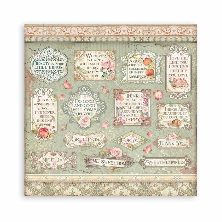 Stamperia - Designpapier "Casa Granada" Paper Pack 6x6 Inch - 10 Bogen