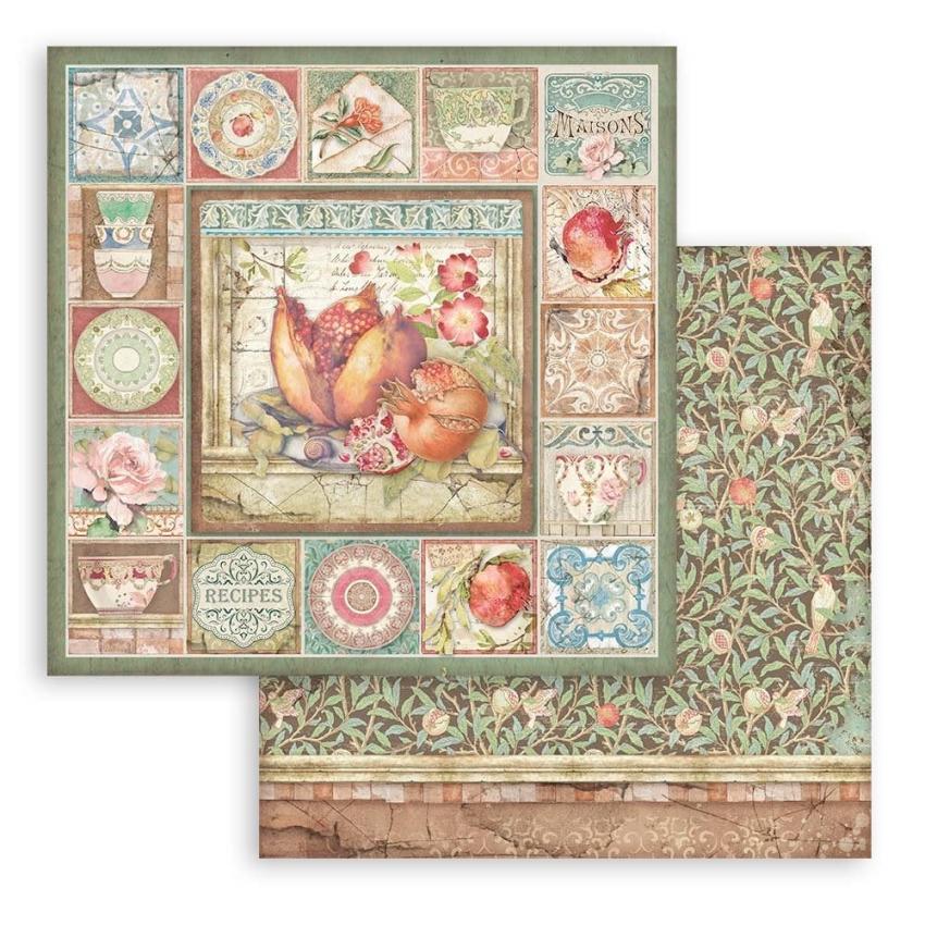 Stamperia - Designpapier "Casa Granada" Paper Pack 6x6 Inch - 10 Bogen