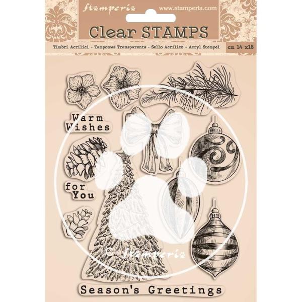 Stamperia - Stempelset "Romantic Christmas" Clear Stamps