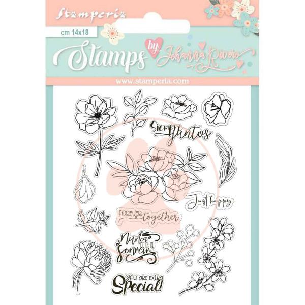 Stamperia - Stempelset "Celebration Siempre Juntos" Clear Stamps