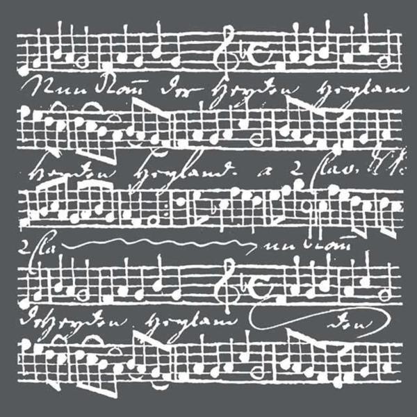 Stamperia - Schablone 18x18cm "Music Scores" Stencil  