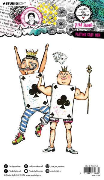 Art By Marlene - Stempelset "Playing Card Men" Signature Collection Clear Stamps