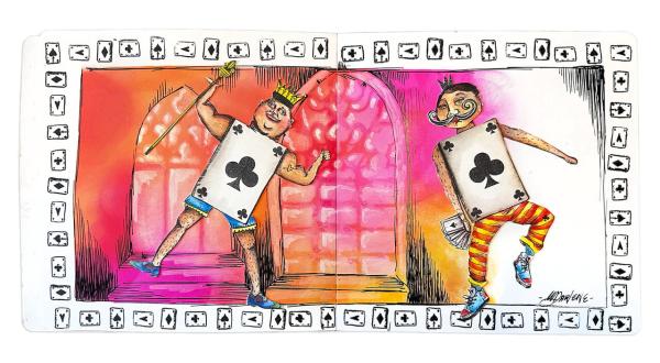 Art By Marlene - Stempelset "Playing Card Men" Signature Collection Clear Stamps