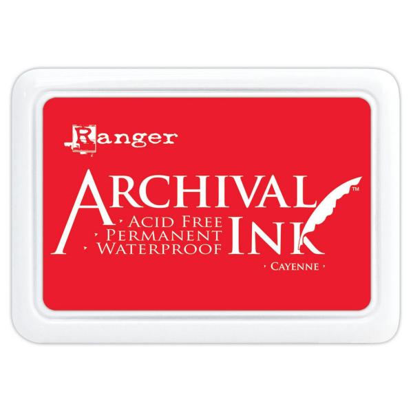 Ranger - Archival Ink Pad "Cayenne" Stempelkissen - Pigmenttinte 