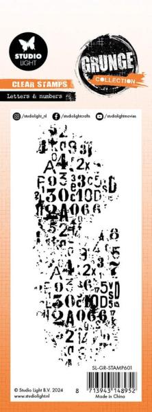 Studio Light - Stempel "Letters & Numbers" Clear Stamps Grunge Collection