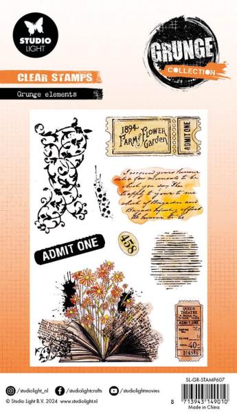 Studio Light - Stempelset "Grunge Elements" Clear Stamps Grunge Collection